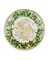 Holly Ceramic Ivory & Gold Paper Salad & Dessert Plates - 8 Per Package