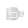 Coconut White Medium Flat Square Hair Clip