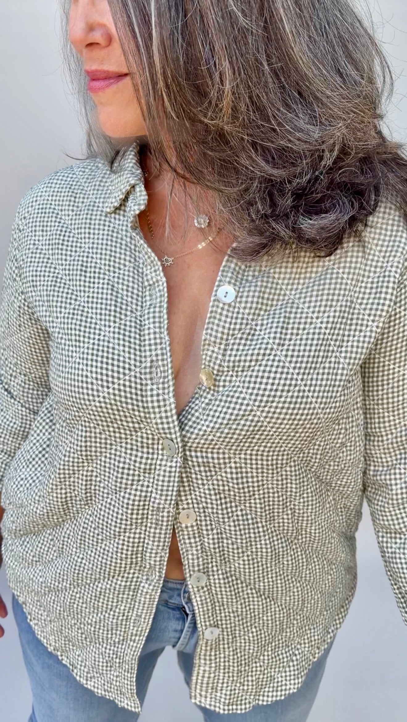Quilted Button Up