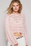 Knit Sweater Cropped Top