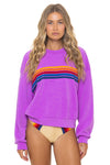 5 Stripe Relaxed Crew Sweatshirt