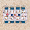 Sagar Red & Blue Tablecloth