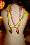 Mini Heart bandana necklace