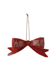 Merry & Bright Iron Bowknot Ornament