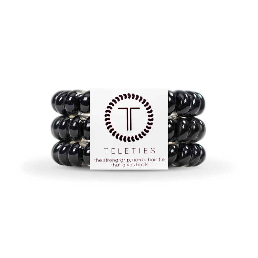 Jet Black Large Hair Ties