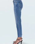Bri High Rise Slim Straight Jean - Charleston