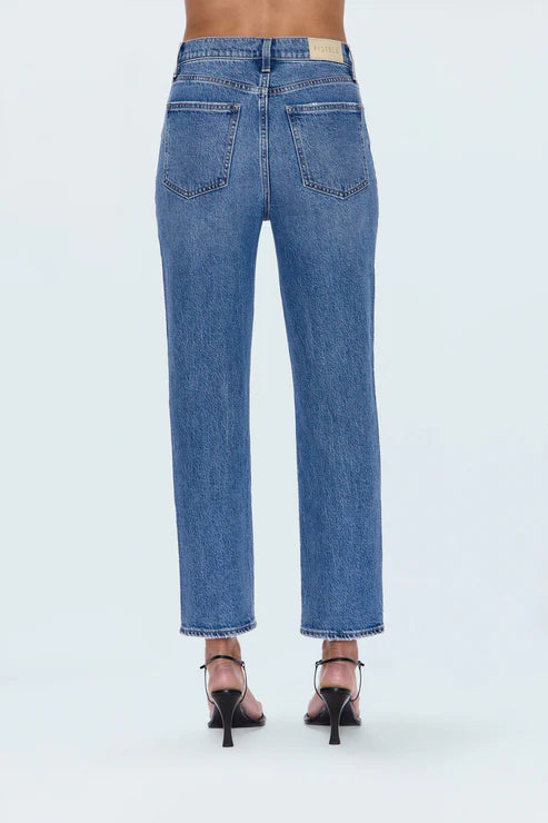 Bri High Rise Slim Straight Jean - Charleston