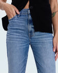 Bri High Rise Slim Straight Jean - Charleston