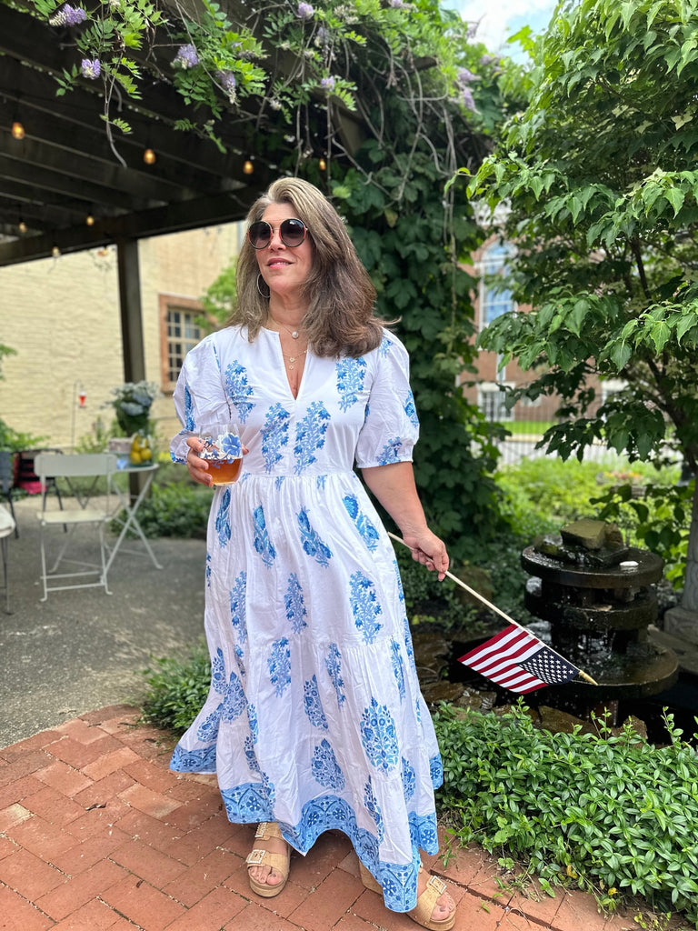 Oliphant cotton maxi dress