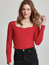 Blakeley Sweetheart Neck Rib Top
