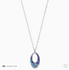 Terra Blue Hoop Necklace