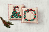 Wreath Velvet Applique Pillow