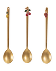 Stainless Steel Spoon w/Fruit Charm