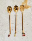 Stainless Steel Spoon w/Fruit Charm