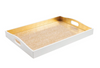 Pebble Gold Lacquer Large Rectangle Tray