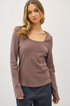 Pointelle Square Scoop Top