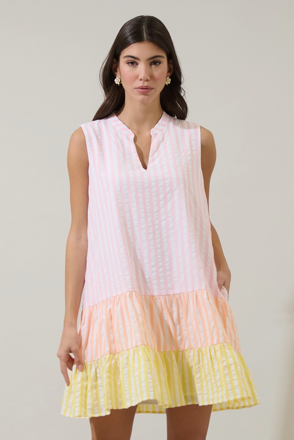 Seersucker Shift Dress