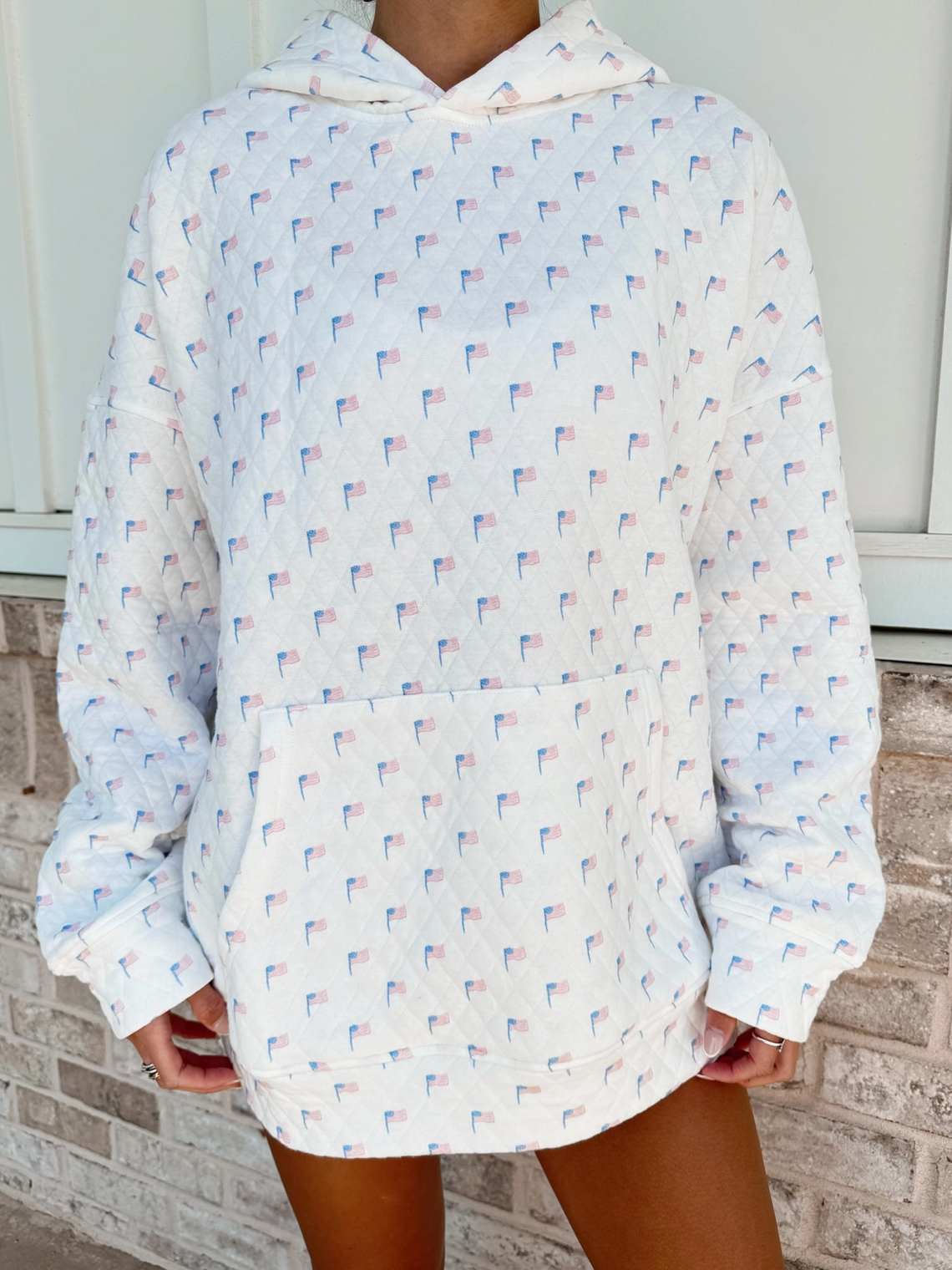 Quilted Flag Hoodie