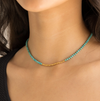 Waterproof Turquoise Beaded Necklace