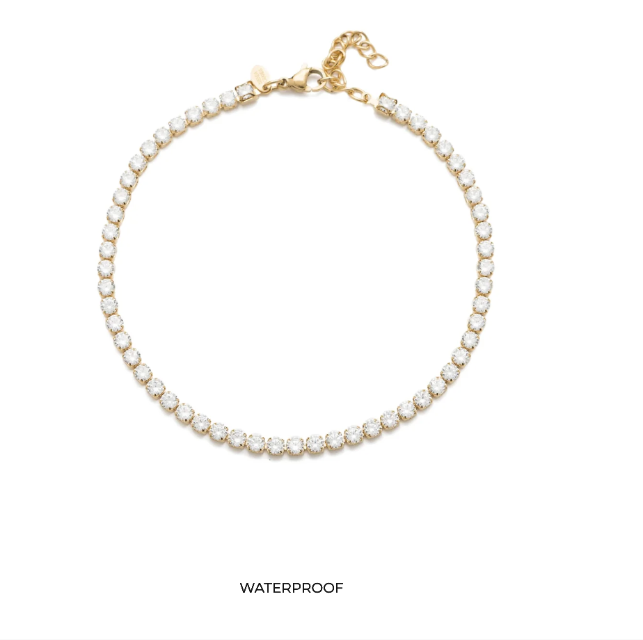 Waterproof Tennis Anklet