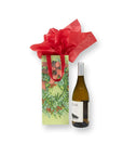 Ribbon Stripe Wreath Wine & Bottle Gift Bag