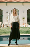 Northpointe Satin Midi Skirt