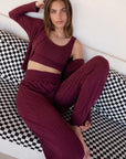 Dawn Smocked Rib Pant