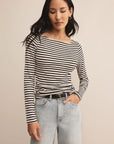 Pristine Rib Striped Tee