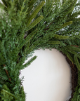 Norfolk & Cypress Real Touch Mix Christmas Wreath 24" By Luxe B Co.