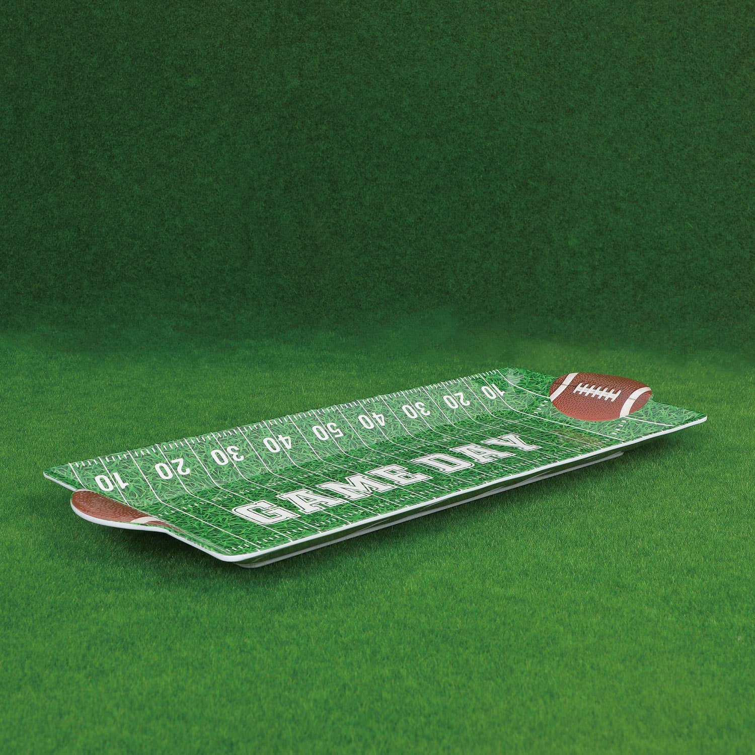 Football Melamine Rectangle Tray