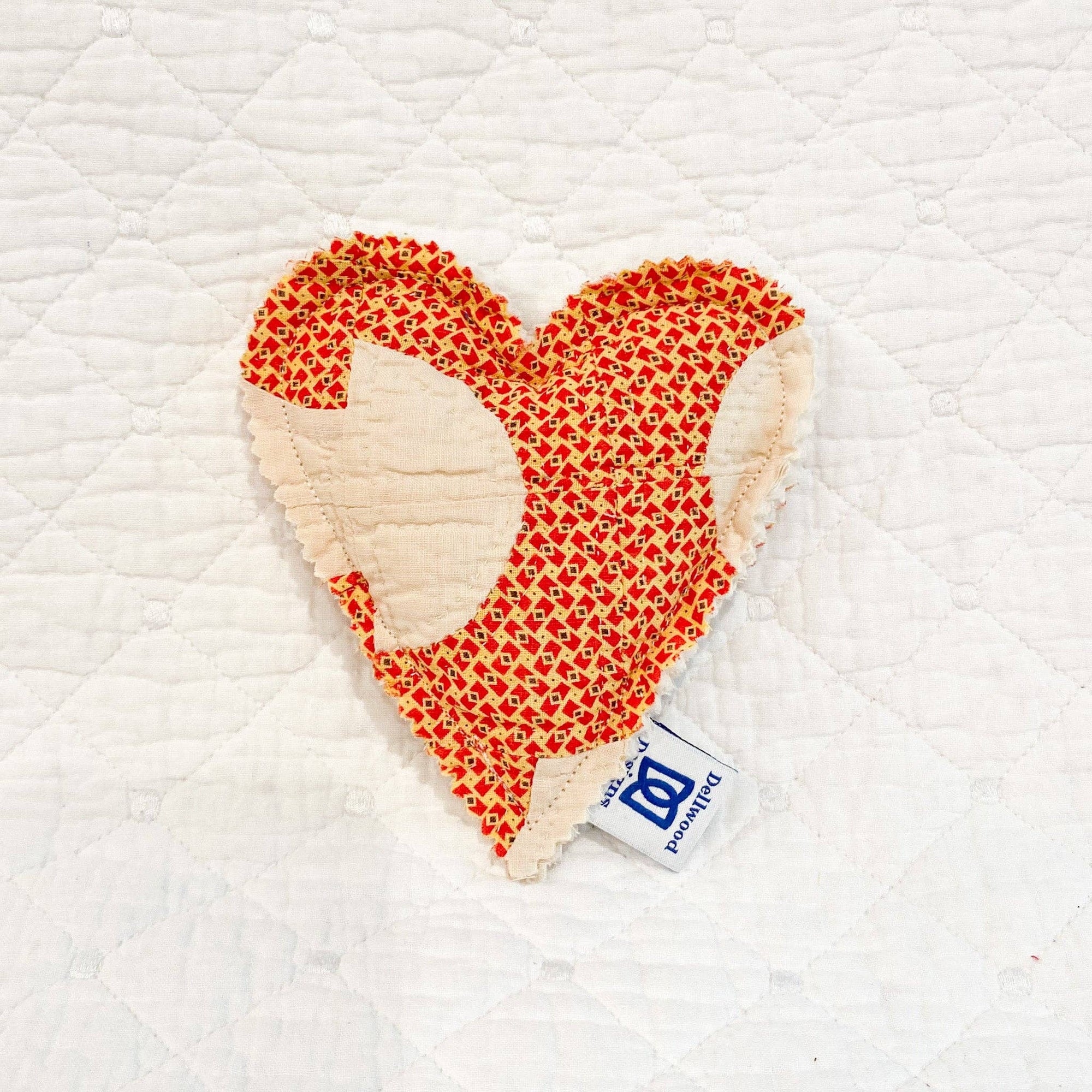 Heart Lavender Sachet–Handmade with Assorted Antique Quilts