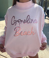 CB puff mock neck sweatshirt pink