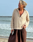 Nantucket  1/2 Zip Cable Flag Sweater