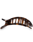 TELETIES - Round Flat Hair Clip | Medium | Tortoise