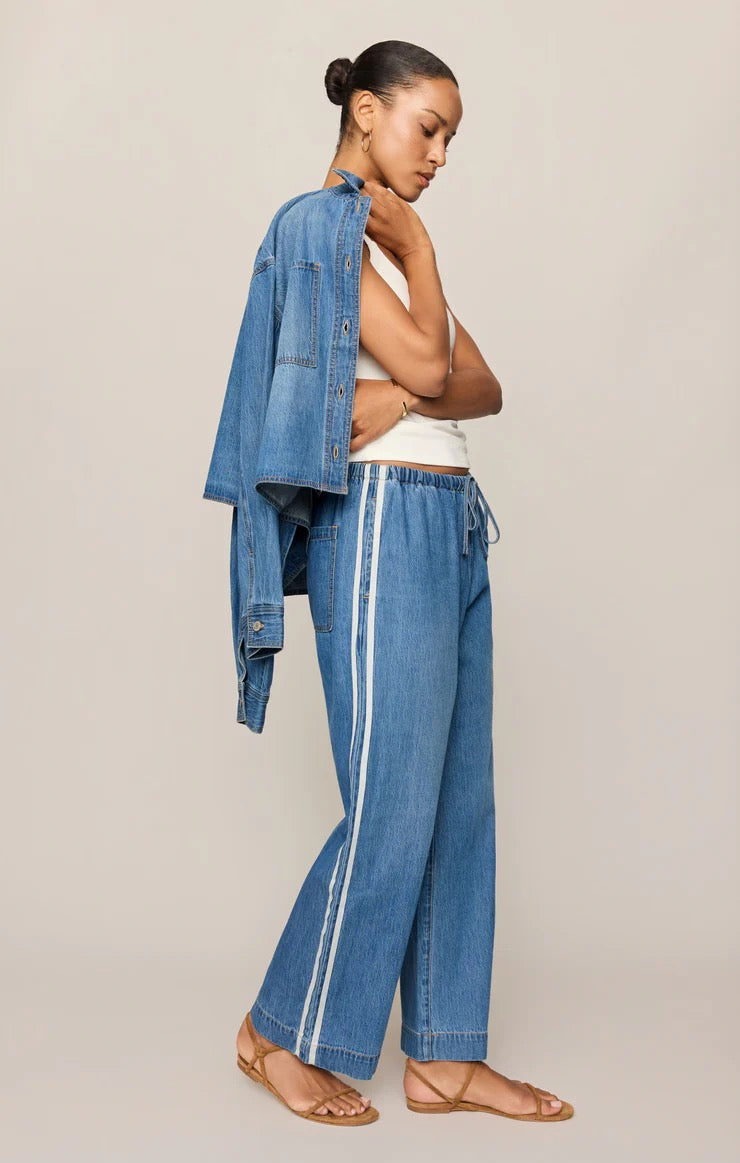 Denim Track Pant