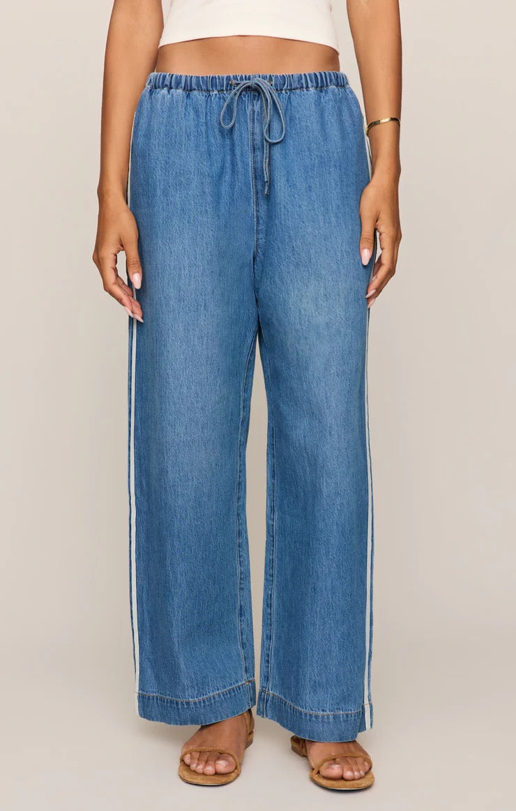Denim Track Pant