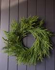 Norfolk & Cypress Real Touch Mix Christmas Wreath 24" By Luxe B Co.