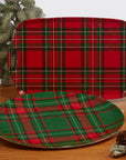 Christmas Plaid Melamine  Salad Plate 9in