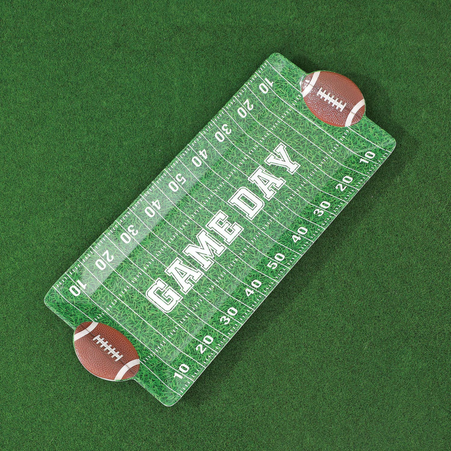 Football Melamine Rectangle Tray