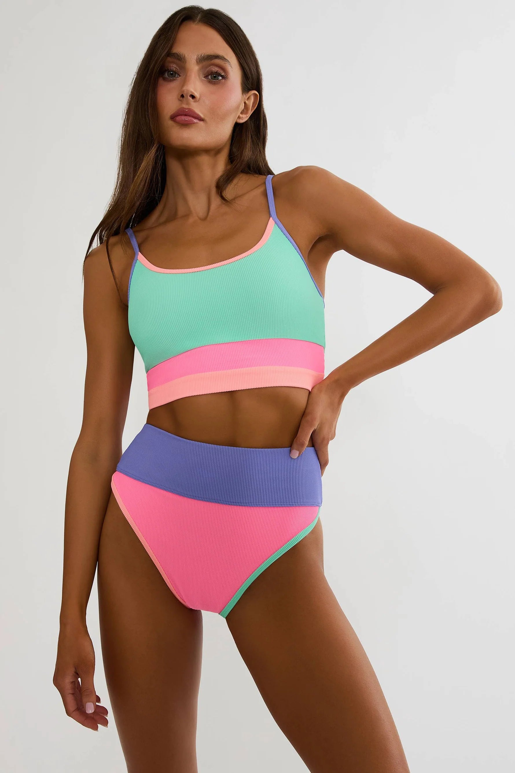 Eva Top Sherbert Shores Colorblock