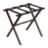 Dark Walnut Wood Folding Luggage Rack