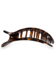 TELETIES - Round Flat Hair Clip | Small | Tortoise