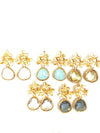 CV Designs crystal flower drop