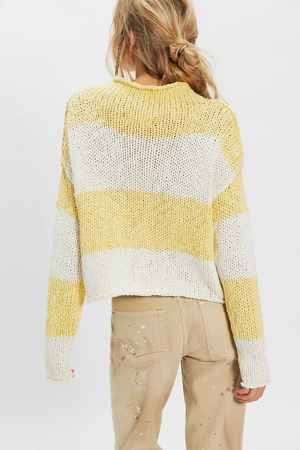 Opal Rollneck Knit Stripe Sweater