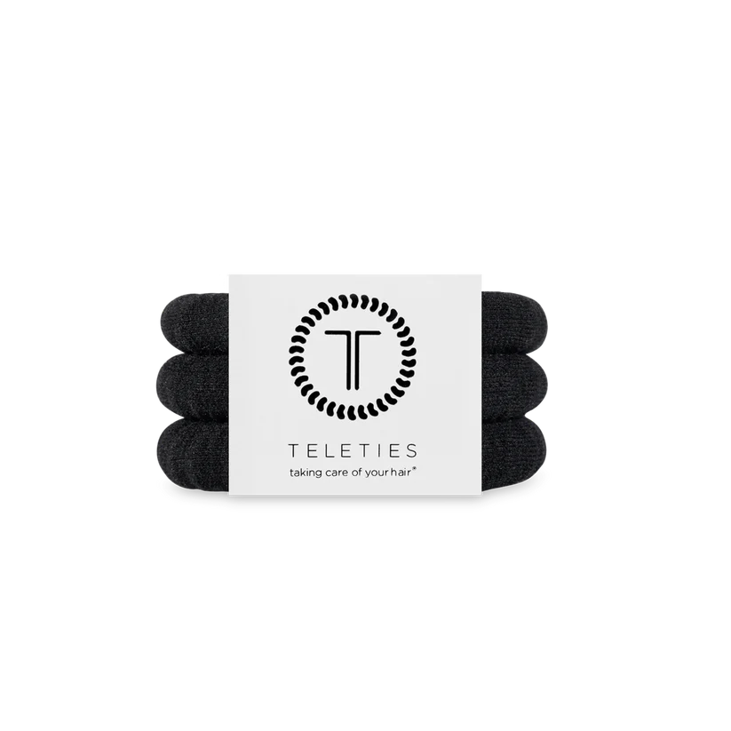 Jet Black Nylon Hair Ties small