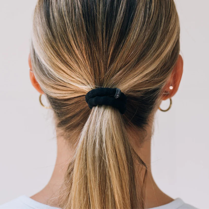 Jet Black Nylon Hair Ties small