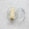 Glass Cloche w/ Hobnail Edge