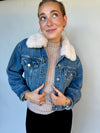 Daily Denim Fur Jacket