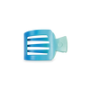 Poolside Small Flat Square Hair Clip