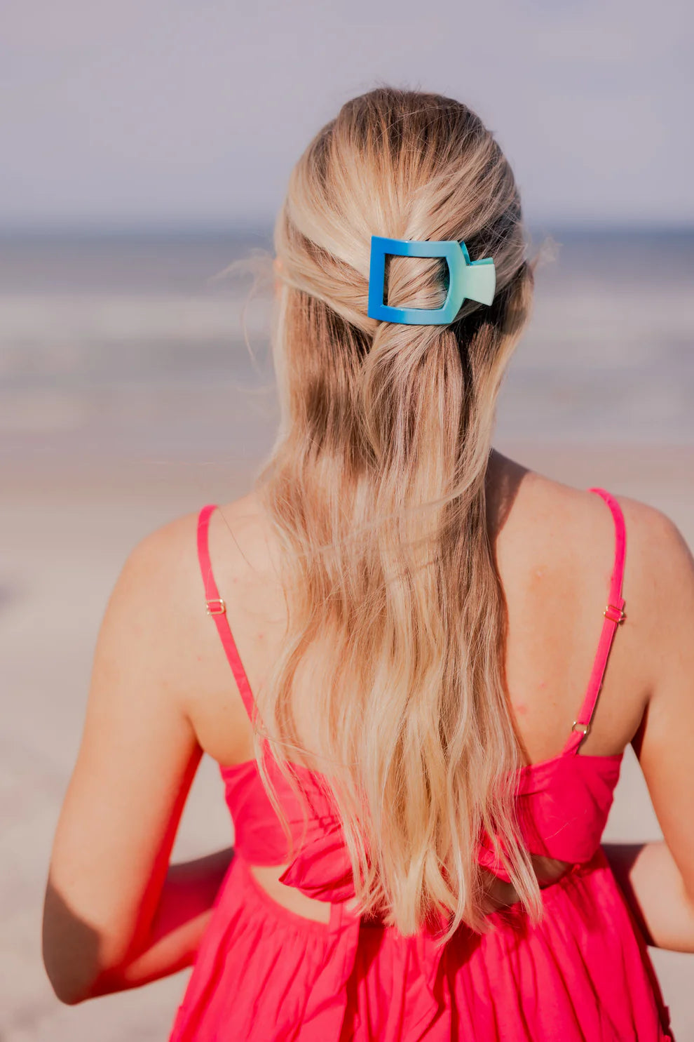 Poolside Small Flat Square Hair Clip